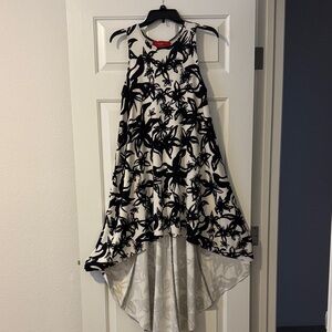 AKIRA Black and White Floral Dress